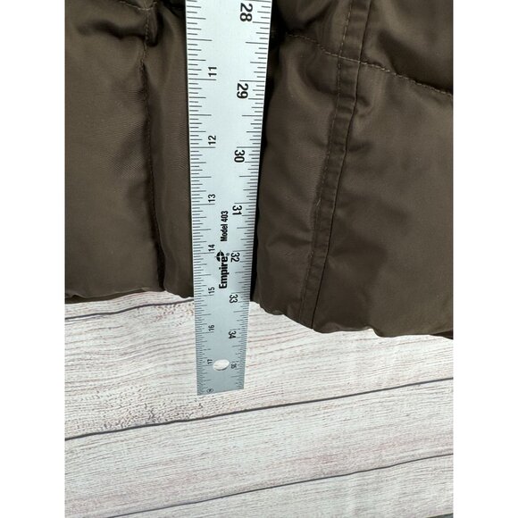 Eddie Bauer EB650 Fill Power Premium Long Goose Down Jacket Women's XS Brown - Picture 12 of 13